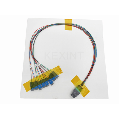 KEXINT MTP (MPO) APC féminin à MDC 16 Fibre Breakout mode unique (9/125) Cordon de patch à fibre optique