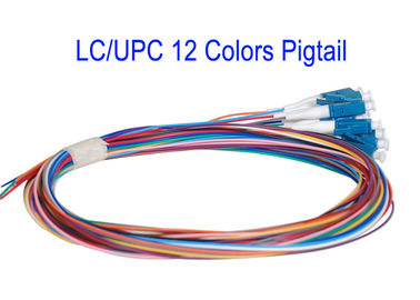 Le noyau de LC/UPC 12 colore la correction de fibre de corde de correction de SM câble G652D G657A1 G657A2 1m 1.5m