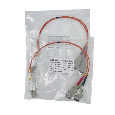 Câble de cordon de raccordement à fibre optique KEXINT 1ft LC mâle à SC femelle multimode 50/125 2.0mm duplex